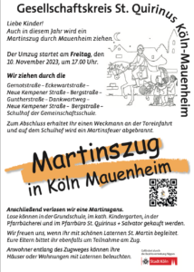 Martinszug in Köln-Mauenheim